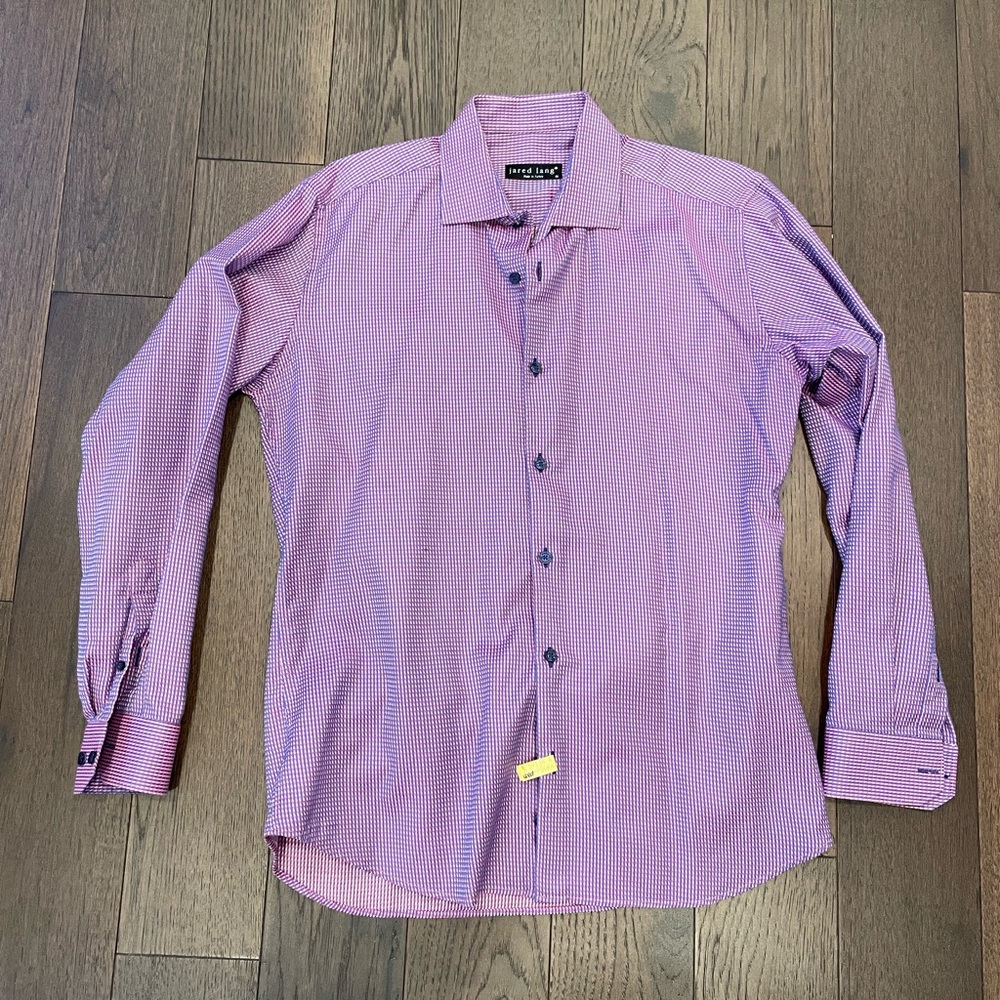 Jared Lang pink/purple button up